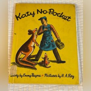 Vintage 1972 Katy No Pocket by Emmy Payne w/ illustrations by H.A. Rey HC